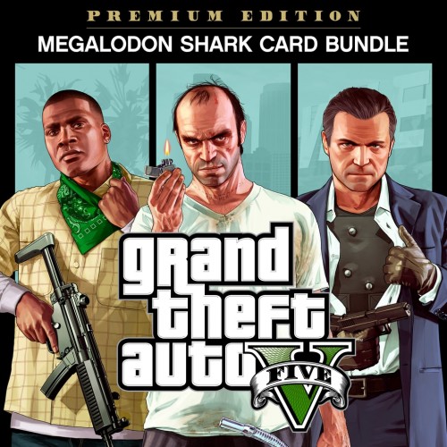 Grand Theft Auto V: Premium Edition & Megalodon Shark Card Bundle PS4