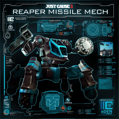 Just Cause 3: Reaper Missile Mech PS4