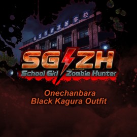 School Girl/Zombie Hunter Onechanbara Black Kagura Outfit - School Girl Zombie Hunter PS4