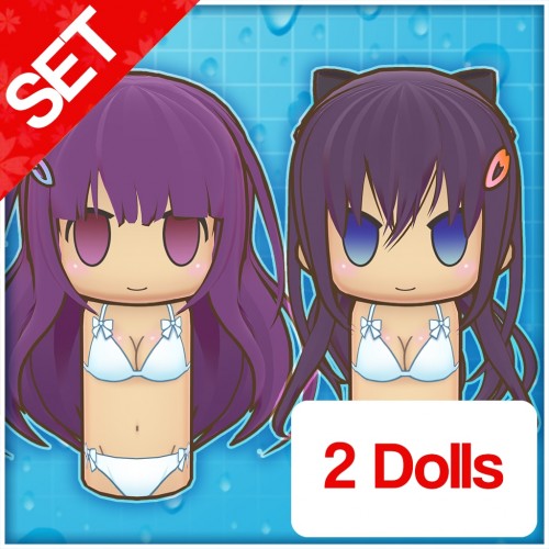 Senran Kagura PBS VALKYRIE DRIVE -BHIKKHUNI- Wooden Doll Set - Senran Kagura PEACH BEACH SPLASH PS4