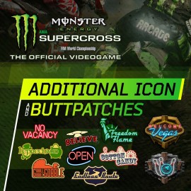 Monster Energy Supercross - Additional Icons & Buttpatches - Monster Energy Supercross - The Official Videogame PS4
