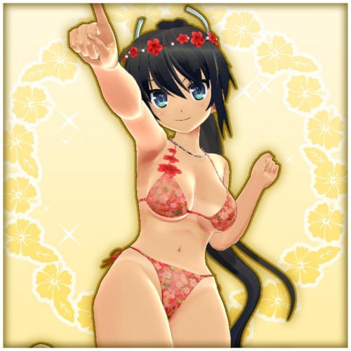 Homura's Sunshine Swimsuit - Senran Kagura PEACH BEACH SPLASH PS4