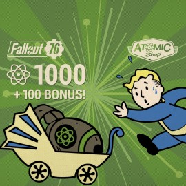 Fallout 76: 1000 атомов (+100 бесплатно) PS4