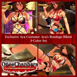 Exclusive Aya Costume: Aya's Bondage Bikini 3-Color Set - ONEE CHANBARA ORIGIN PS4
