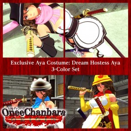 Exclusive Aya Costume: Dream Hostess Aya 3-Color Set - ONEE CHANBARA ORIGIN PS4