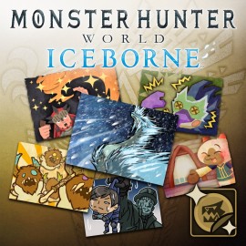 MHW:I - Полный набор стикеров - Monster Hunter: World PS4