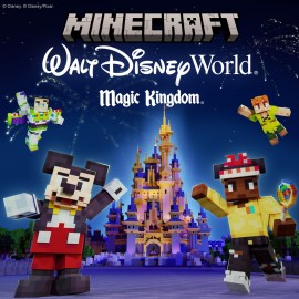 Приключения в тематическом парке Magic Kingdom («Волшебное королевство») в центре Walt Disney World в Minecraft PS4