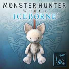 Pendant: White Felyne Teddy - Monster Hunter: World PS4