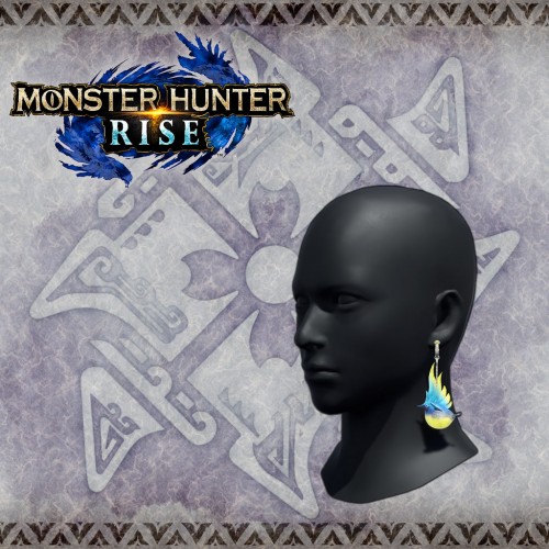 Monster Hunter Rise - "Spiribird Earrings" Hunter layered armor piece PS4 & PS5