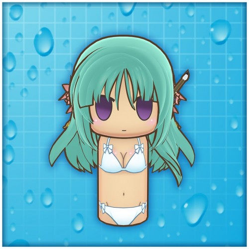 'Basho' wooden doll - Senran Kagura PEACH BEACH SPLASH PS4