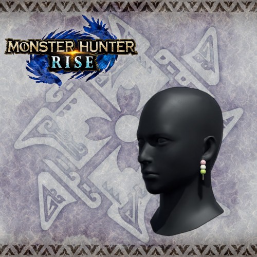 Monster Hunter Rise - "Bunny Dango Earrings" Hunter layered armor piece PS4 & PS5