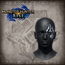 Monster Hunter Rise - "Malzeno Menace" face paint PS4 & PS5