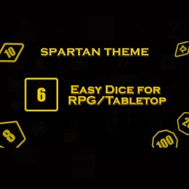 Easy Dice for RPG/Tabletop - Spartan Theme PS4