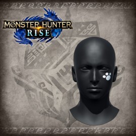 Monster Hunter Rise - "Pawprint" face paint PS4 & PS5