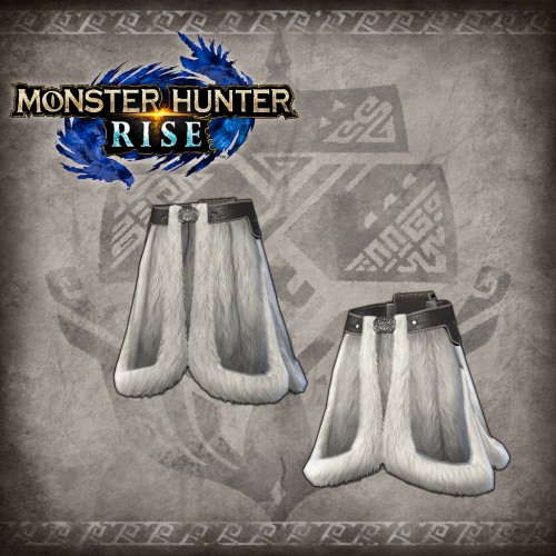 Monster Hunter Rise - "Fluffy Fur Belt" Hunter layered armor piece PS4 & PS5