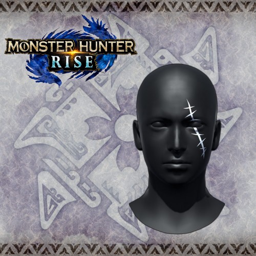 Monster Hunter Rise - "Stitches" face paint PS4 & PS5