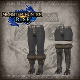 Monster Hunter Rise - "Fluffy Fur Boots" Hunter layered armor piece PS4 & PS5