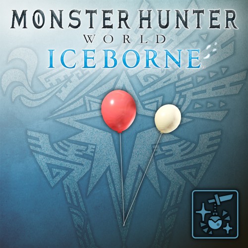 Pendant: Red & White Balloons - Monster Hunter: World PS4