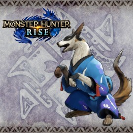 Monster Hunter Rise - "C Floral Yukata" Palamute layered armor piece PS4 & PS5