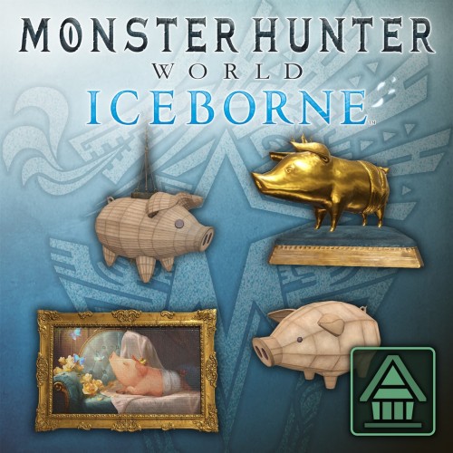 MHW:I Room Decor: Poogie Set - Monster Hunter: World PS4