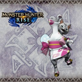 Monster Hunter Rise - "F Floral Yukata" Palico layered armor piece PS4 & PS5