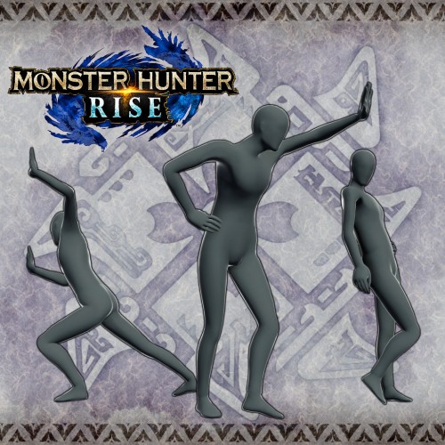 Monster Hunter Rise - "Using the Wall" pose set PS4 & PS5