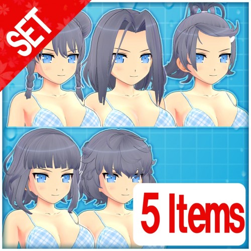 Hairstyle Set Vol. 1 - Senran Kagura PEACH BEACH SPLASH PS4