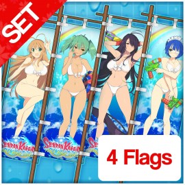 Ikki Tousen EE Flag Set - Senran Kagura PEACH BEACH SPLASH PS4