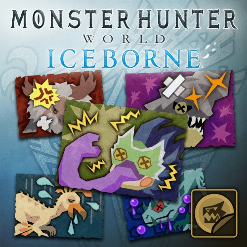 MHW:Iceborne - Sticker Set: Monster Statuses Set - Monster Hunter: World PS4