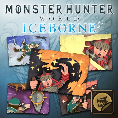 MHW:Iceborne - Sticker Set: Hunter Items Set - Monster Hunter: World PS4