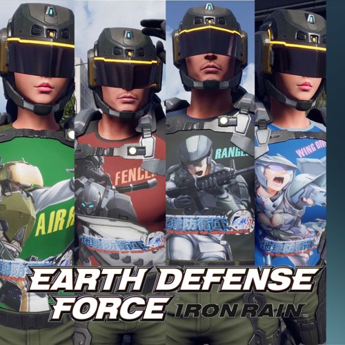 EDFIR - Creation parts: T-shirt 4 Set (EDF4.1) - EARTH DEFENSE FORCE: IRON RAIN PS4