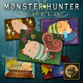 Sticker Set: Poogie Set - Monster Hunter: World PS4