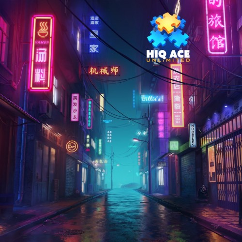 HiQ Ace Unlimited - Cyber City Alley Dynamic Theme Bundle PS4