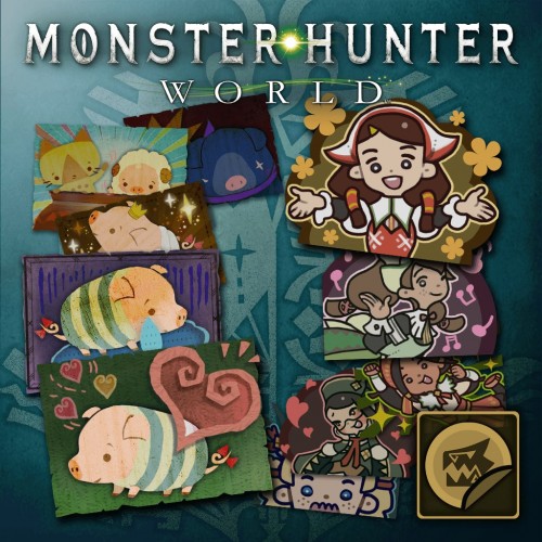 Additional Sticker Set Bundle 1 - Monster Hunter: World PS4