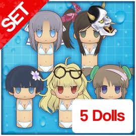 Gessen Girl's Academy Wooden Doll Set - Senran Kagura PEACH BEACH SPLASH PS4