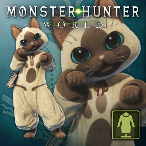 The Handler's Friendly Felyne Costume - Monster Hunter: World PS4