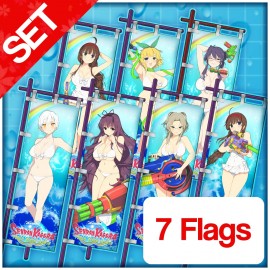 Hebijo Clandestine Girl's Academy Flag Set - Senran Kagura PEACH BEACH SPLASH PS4