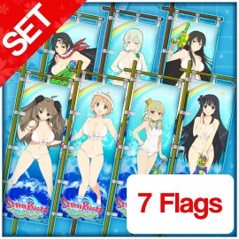 Mikagura Flag Set - Senran Kagura PEACH BEACH SPLASH PS4