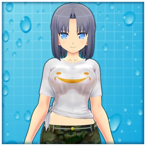 T-Shirt & Hot Pants - Senran Kagura PEACH BEACH SPLASH PS4