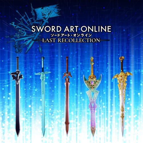 SWORD ART ONLINE Last Recollection - Black Swordsman Swords Skins Set PS4 & PS5