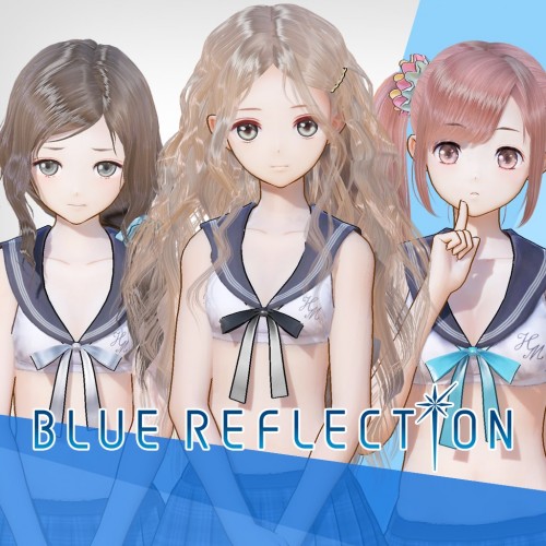 BLUE REFLECTION: Sailor Swimsuits set C (Lime, Fumio, Chihiro) PS4