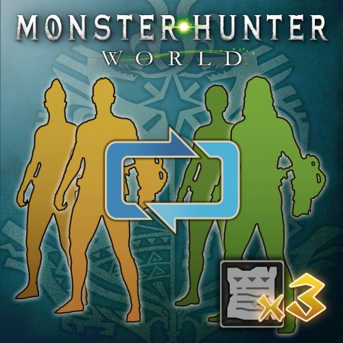 Character Edit Voucher: Three-Voucher Pack - Monster Hunter: World PS4