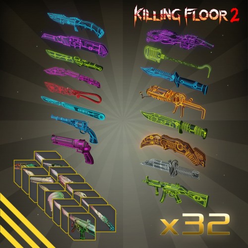 Killing Floor 2  - Neon MKVII Weapon Skin Bundle Pack PS4