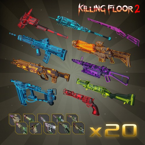 Killing Floor 2  - Neon MKVI Weapon Skin Bundle Pack PS4