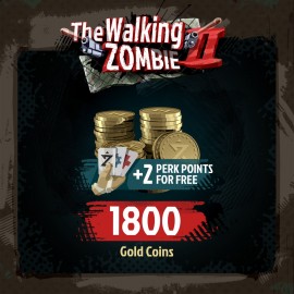 The Walking Zombie 2 – Normal Pack of Gold Coins With Bonus (1800 + 2 Perk Points) PS4