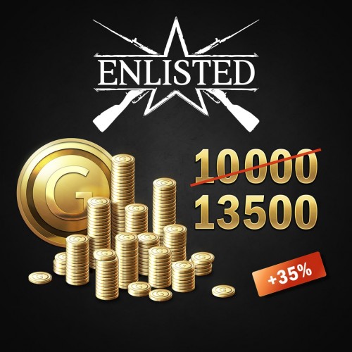 Enlisted - 10000 Gold + 3500 Bonus PS4