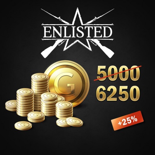 Enlisted - 5000 Gold + 1250 Bonus PS4