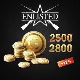 Enlisted - 2500 Gold + 300 Bonus PS4