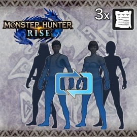 Monster Hunter Rise - Three Character Edit Vouchers PS4 & PS5