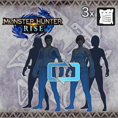 Monster Hunter Rise - Three Character Edit Vouchers PS4 & PS5